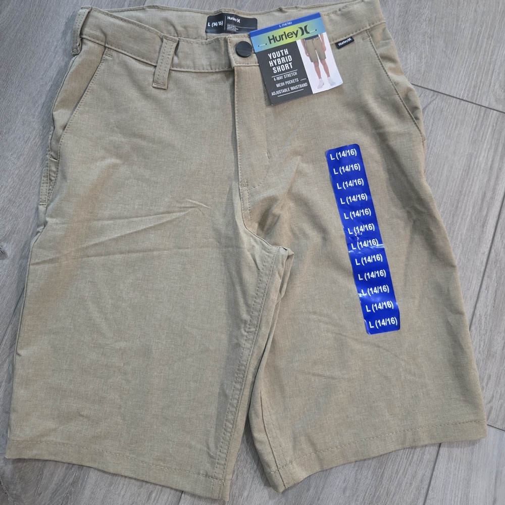 Hurley  Khaki Flat Front Shorts